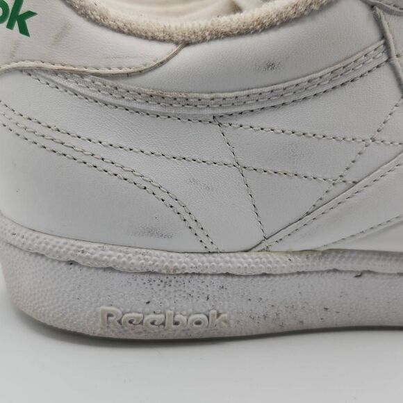 Reebok Club C 85 Men’s 9.5 Vintage White Classic Tennis Sneakers Retro Leather - Picture 4 of 9
